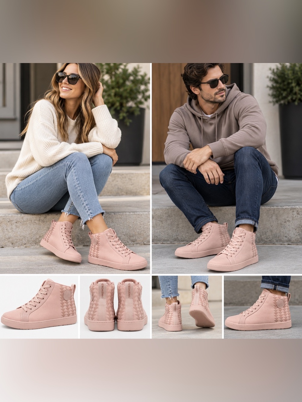 So iLL Drifter Dirty Pink Hiking
Organic Sneakers Unisex Mens 11
Women's 12.5